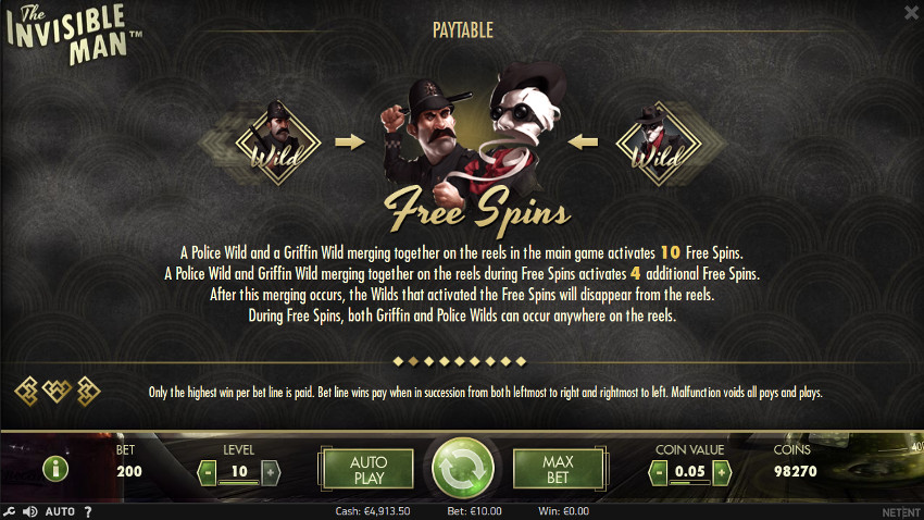 Игровой автомат The Invisible Man - играть на официальный Вулкан онлайн казино