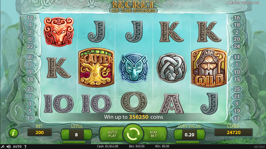 Игровой автомат Secret of the Stones - бонус в казино Вулкан получай