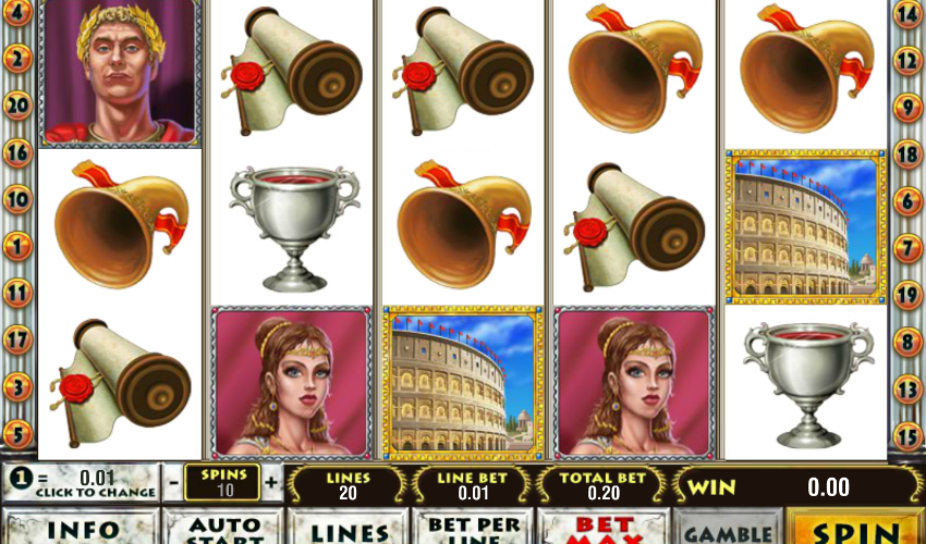Игровой автомат Rome and Glory - завоюй золото Римской империи в Суперслотс Казино