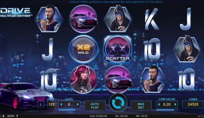 В Вулкан 24 играть на деньги в игровом автомате Drive: Multiplier Mayhem онлайн
